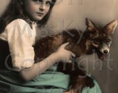 Crazy like a Fox  Photo, digital download scan, for altered art and crafts