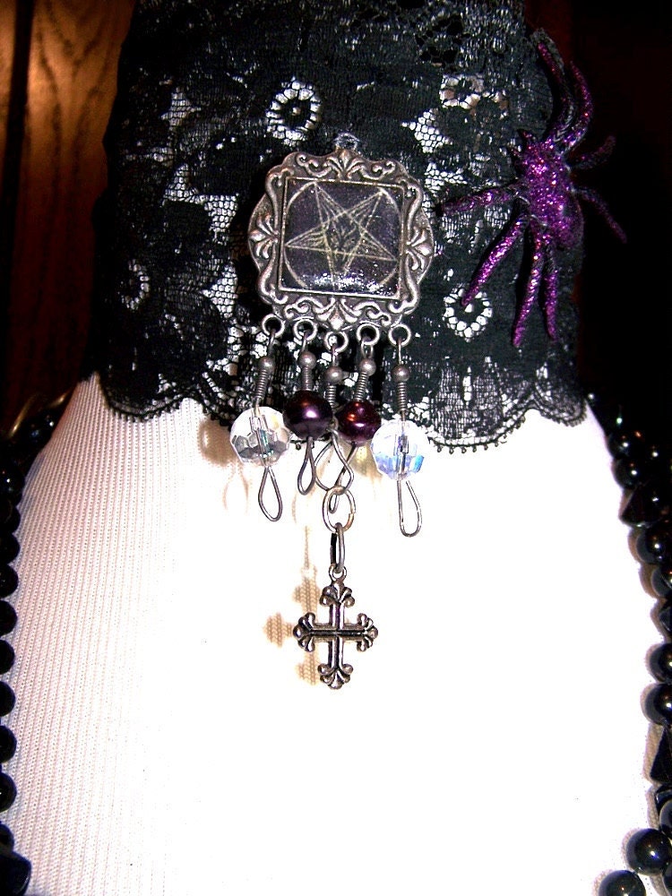 Straight from the Grave Gothic Choker/ Spider/ Victorian Gothic Jewelry