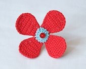 HALF PRICE SALE - Edana - Crocheted ring - Crocheted Jewelry