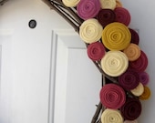 Sweet Summer Rosette Wreath - 24in