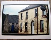 IRELAND Photo . Derelict Pub in Donegal ... Irish Photo Card . Blank Inside