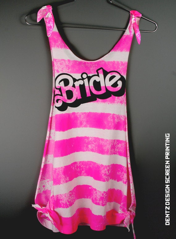 Bride Shirt - BARBIE Bride Scoop Neck Tank Top Romper - bridesmaid gift