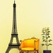 Vinyl Wall Decal Sticker Art - Eiffel Tower - sillhouette