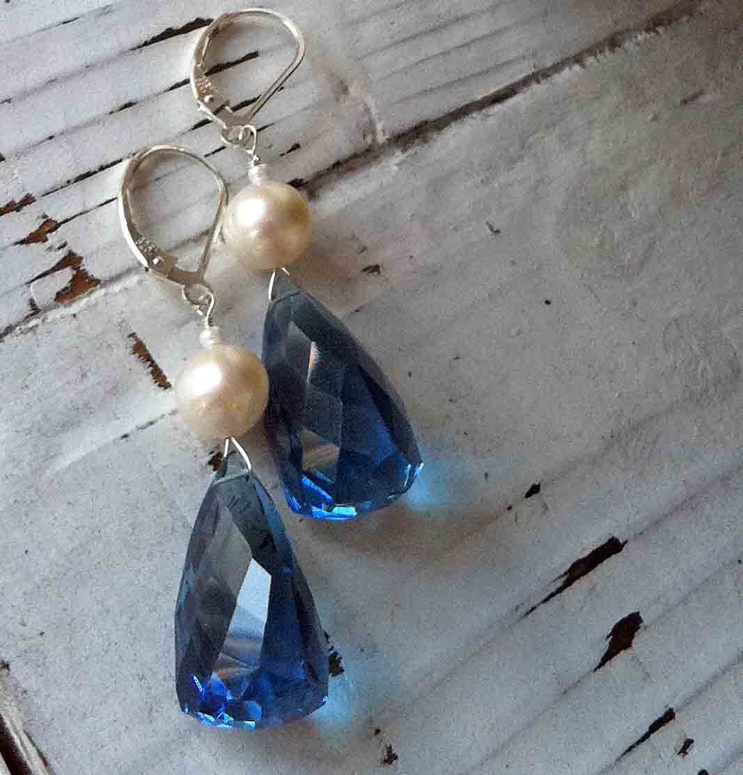 Blue Topaz Earrings