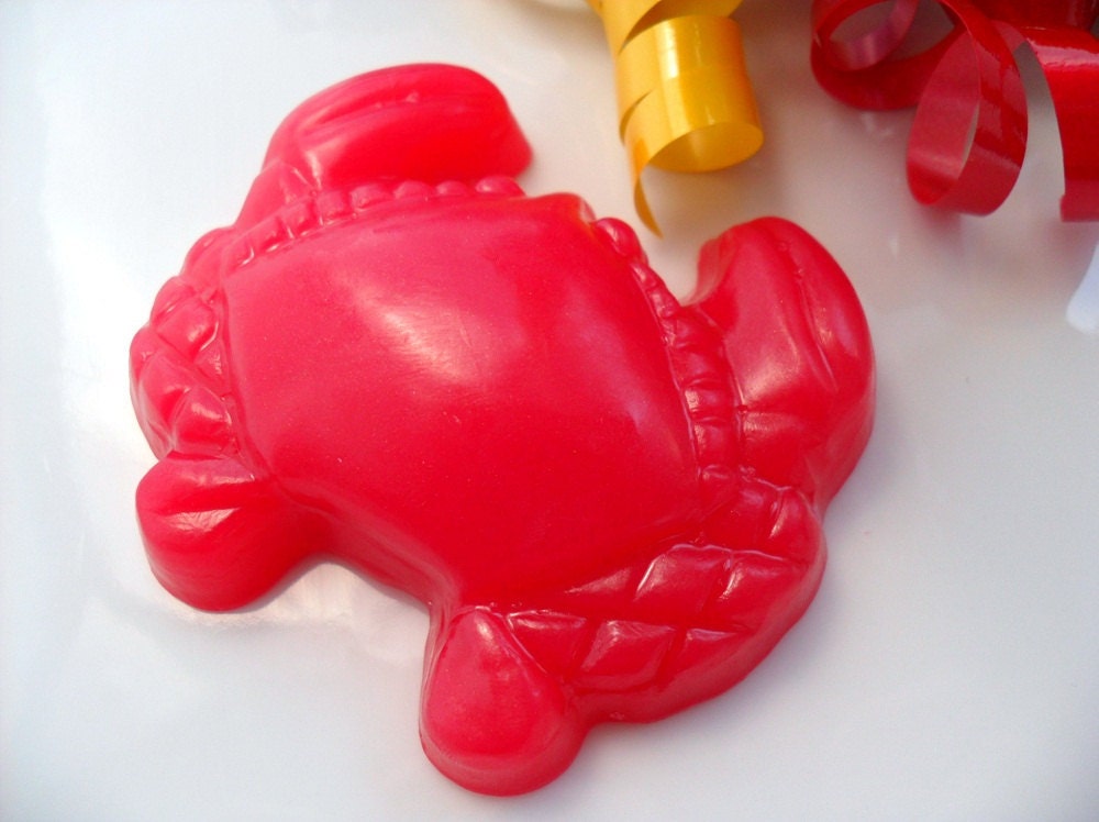 CRAB FAVORS - 10 Soap Favors - Birthday Party Favor - Baby Shower Favor - Wedding Favor