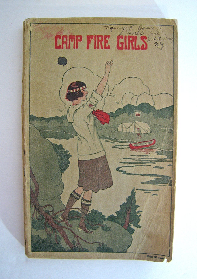 Vintage Camp Fire Girls Book Manual 1920s Rare