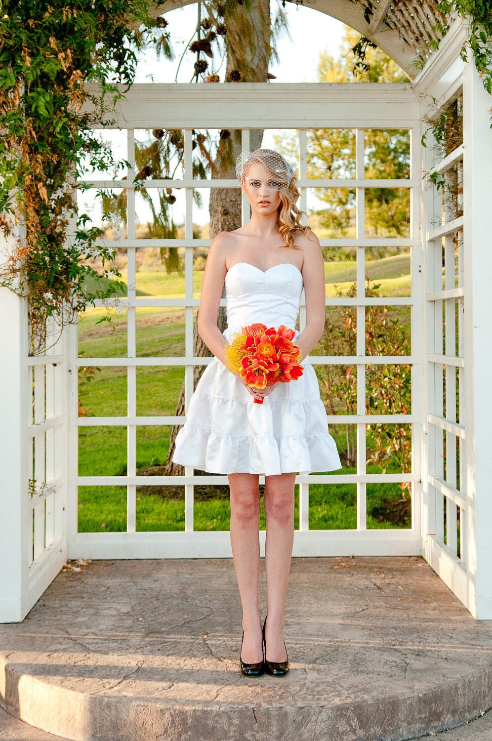 Sale Tiered mini bustier wedding dress
