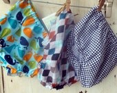 Boys Diaper Cover - Set of Three - You Choose Fabric - NB to 24 Months