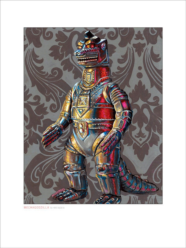 Mechagodzilla - 12x16 Print
