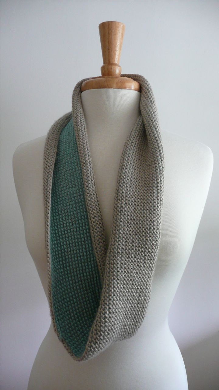 Infinity Twist Scarf - Tunisian Crochet - Sand and Sea