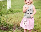 Girls Applique Shirt Mouse Tank Top 18m 2T 4T 6 8