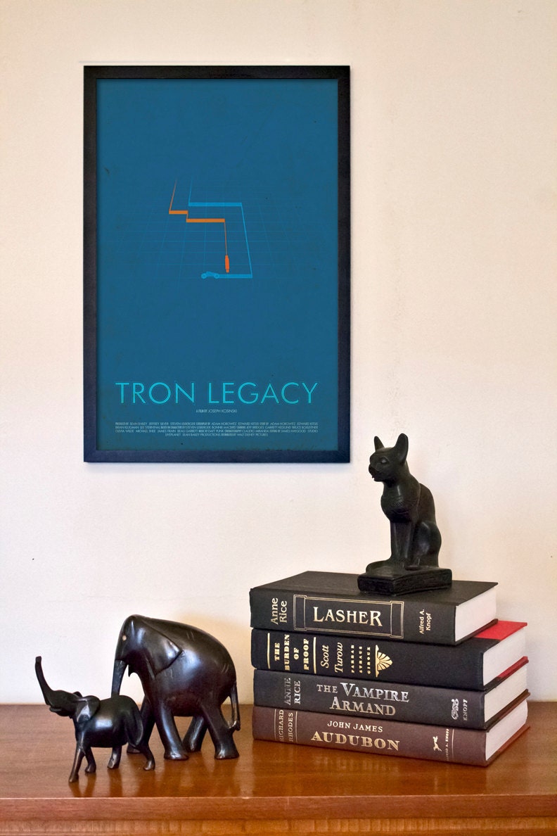 Tron Legacy Movie Poster - 11x17 Vintage Science Fiction Art Print Number 2