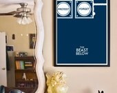The Beast Below // Doctor Who Poster // 11x17 Minimalist Geek Art Print