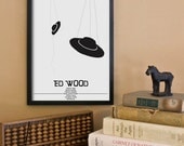 Ed Wood Inspired Awkward Comedy Movie Poster - 11x17 Fine Art Print