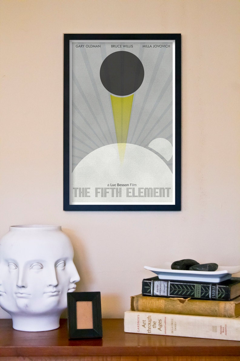 The Fifth Element Retro Movie Poster Print - 11"x17" High Quality Poster - Number 3