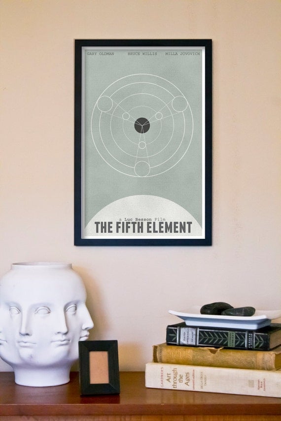 The Fifth Element Retro Movie Poster Print - 11"x17" High Quality Poster - Number 2