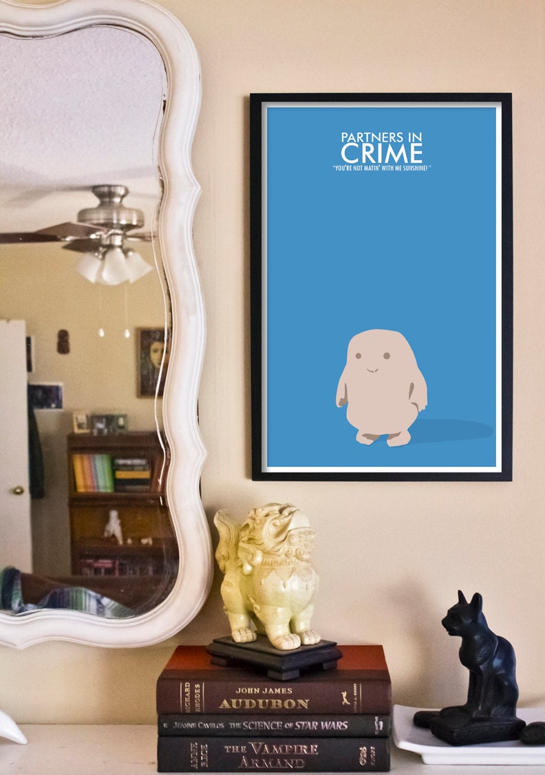 Partners in Crime // Doctor Who Poster // 11x17 Minimalist Geek Art Print