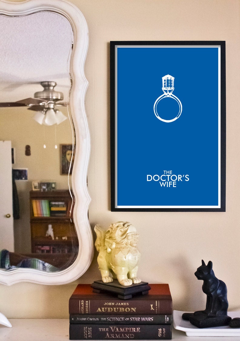The Doctor's Wife (Ring) // Doctor Who Poster // 11x17 Minimalist Geek Art Print