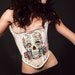 Sugar Skull corset HANDMADE