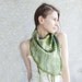 Green scarf baktus woodland, felted wool triagle OOAK, for her oht girl boho hippie fall autumn fashion