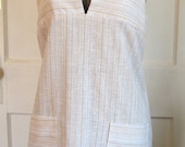 Vintage Pale Plaid Mod Sundress with Pockets sz Small
