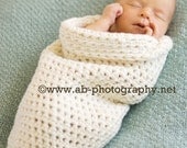 Newborn Cocoon, photo prop cocoon, baby cocoon, cream, natural