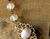 Victorian Moonstone Bracelet 7" - 10" Adjustable