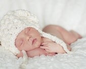Baby Lamb Ear Flap Hat- Soft Organic Cotton
