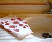 Woodland Leaves Towel - Flour Sack Tea Towel - Rustic Farmhouse Home Decor - Outdoor Wedding Style