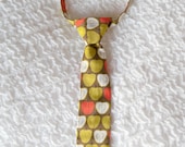 Toddler Neck Ties -- Apples, Red and Green Tie - Boys Neck Ties
