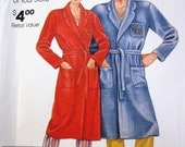 McCalls 0011 Men or Womens Luxury Robe Pattern