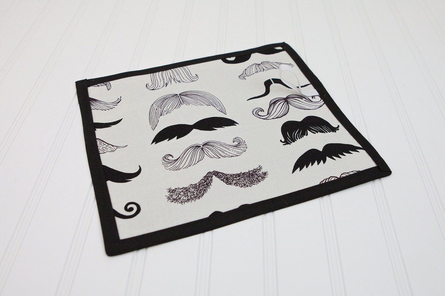 Mustache Toy Chalkboard Mat Reusable Art Toy Where's my Stache by Alexander Henry