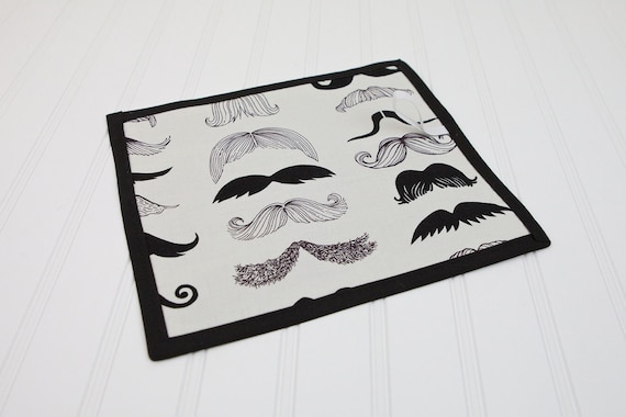Mustache Toy Chalkboard Mat Reusable Art Toy Where's my Stache by Alexander Henry