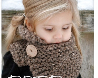 Knitting PATTERN-The Boston Cowl (Child, Adult sizes)