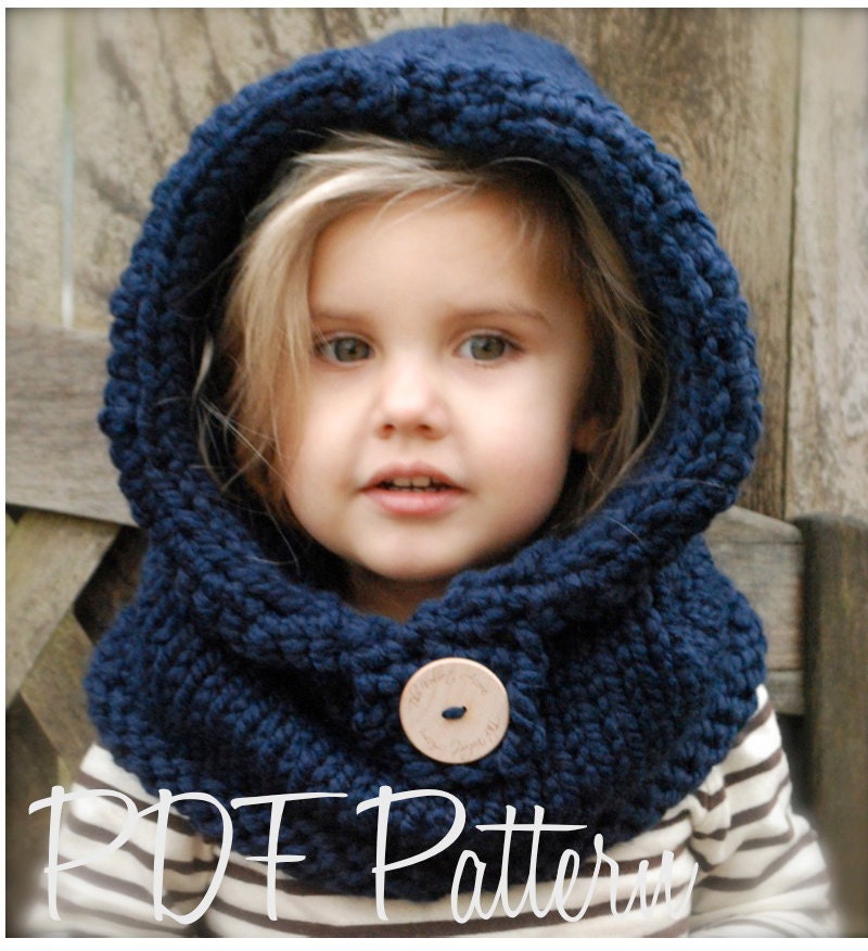 Knitting PATTERN-The Canyon Cowl (Toddler,Child, Adult sizes)