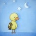 Staging The Stars - matted canvas 8x10 nursery art print - childrens wall art