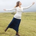 Women's Maxi Skirt - Full Length Skirt - Eco Friendly - Organic Clothing - Several Colors Available