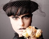 Shadow Dancer Mesh and Net Veil Black Hat