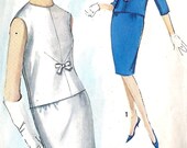 1960s Juniors Two Piece Cocktail Party Dress, Mad Men, Vintage Sewing Pattern, Simplcity 5234 bust 31.1" uncut