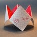 Wedding Favor, Cootie Catcher, Decoration, Invitation, Program, Personalized, Party, Origami, DIY, Menu, Custom, Birthday, Chatter Box