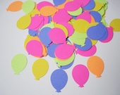 100 Bright Balloon punch die cut confetti embellishments - No248
