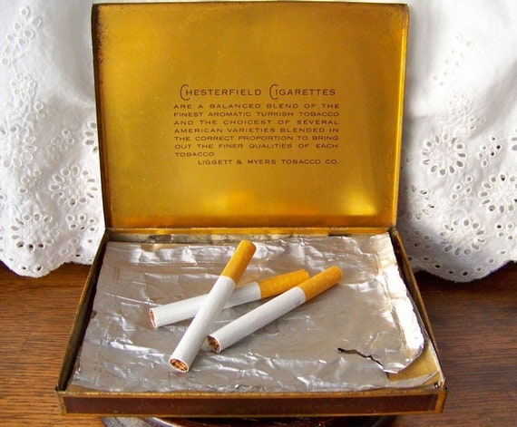 Vintage Chesterfield Cigarette Tin