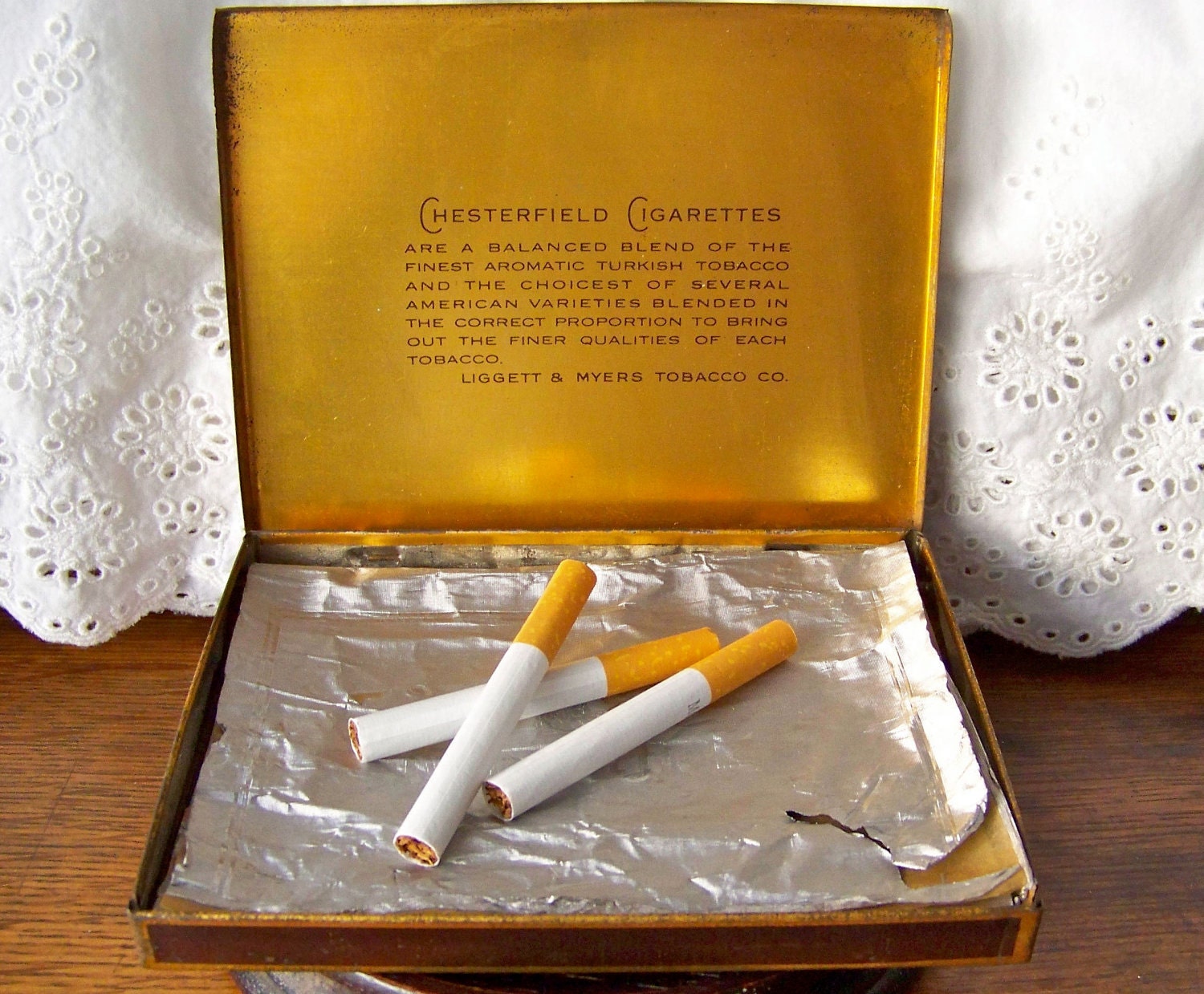 Vintage Chesterfield Cigarette Tin