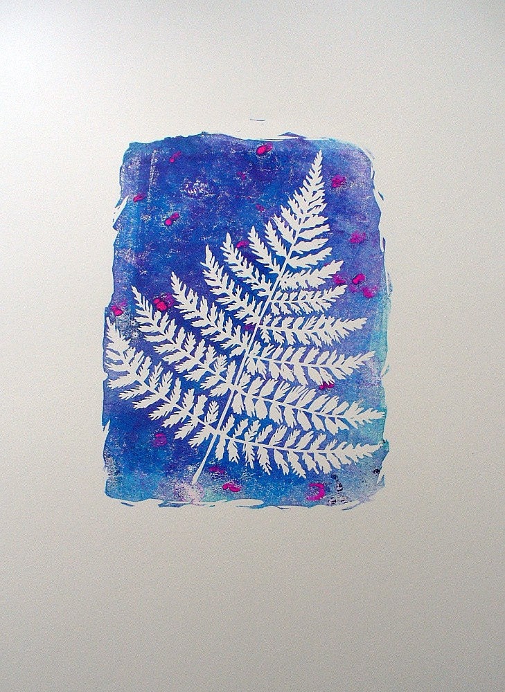 block print original - fern