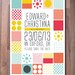 Printable Save The Date Cards Customisable Bright Patterned Mid Century Modern Design