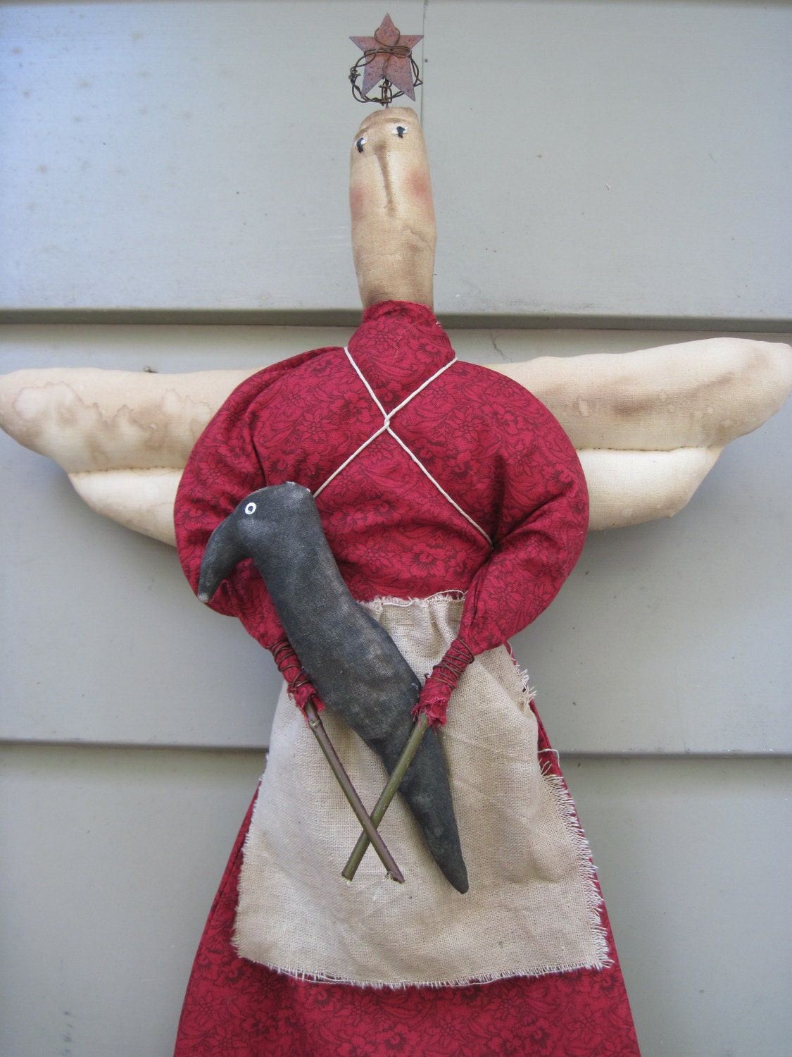 Primitive Angel and Crow