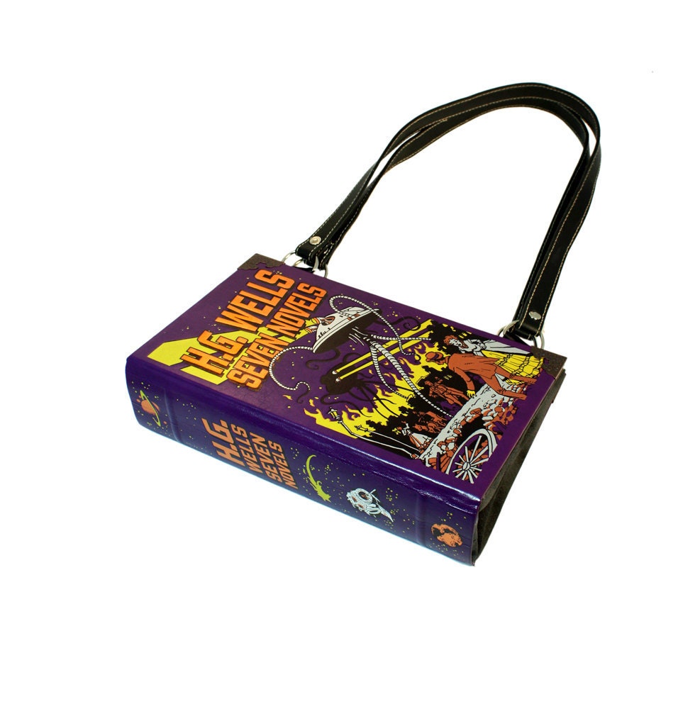 H.G. Wells Book Purse Clutch or Handbag -  Decadence Bookpurse