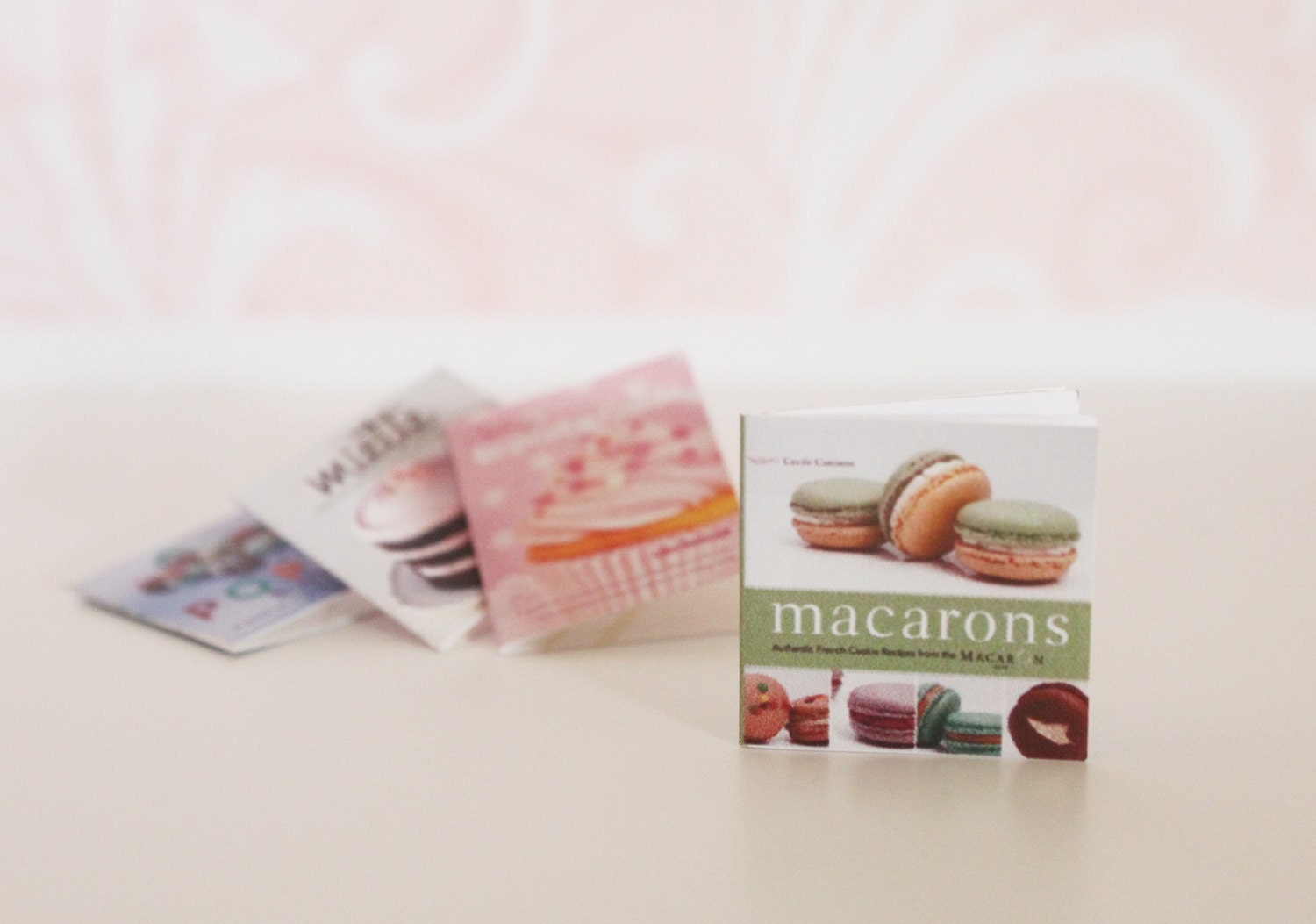 Dollhouse Macaron's Baking Cookbook 1/12 Scale (Printed on Kodak photo paper)