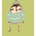 Kids Wall Art. Mr Sloth. limited edition art print by Ashley Percival.