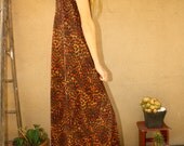 SALE:Sheer Safari Leopard Print Maxi Dress